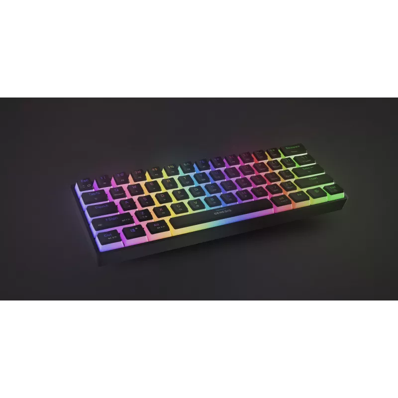 MÄNGUKLAVIATUUR GENESIS THOR 660 G2 US MUST JUHTMETA RGB MEHAANILINE GATERON BROWN