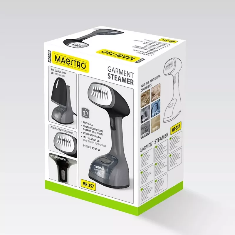 Rõivaste aurutaja Maestro MR-357 1500W — käeshoitav rõivaste aurutaja