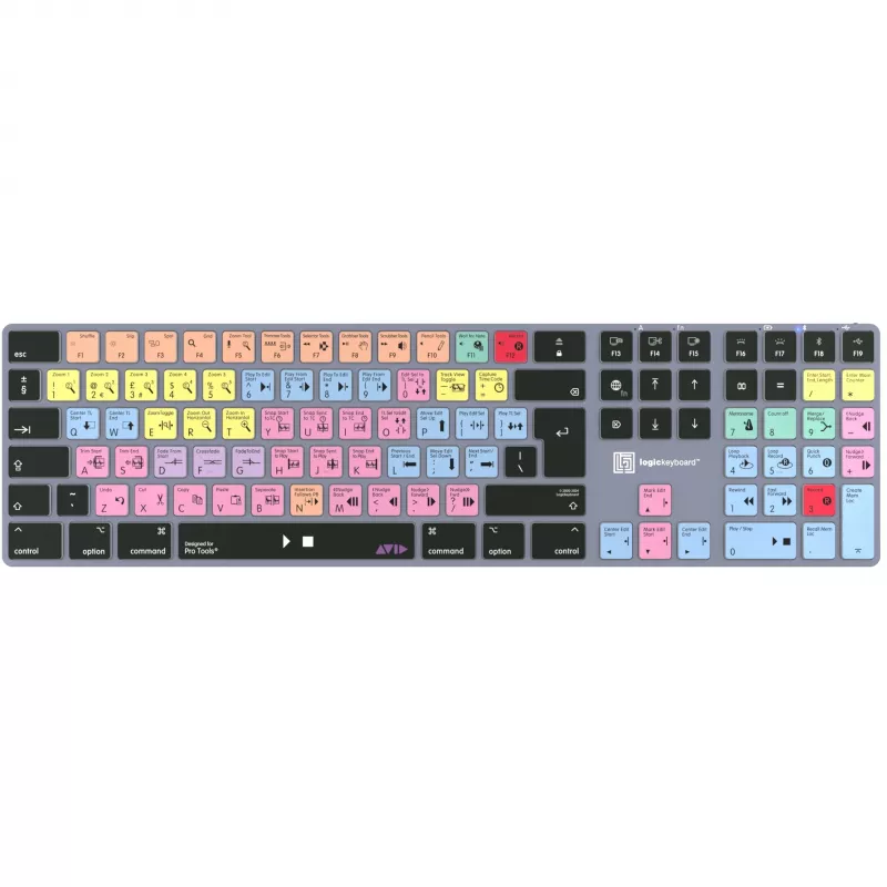 Klaviatuur LogicKeyboard LKB-PT-TM — Täissuuruses (100%) Bluetooth QWERTZ German, titaanhall