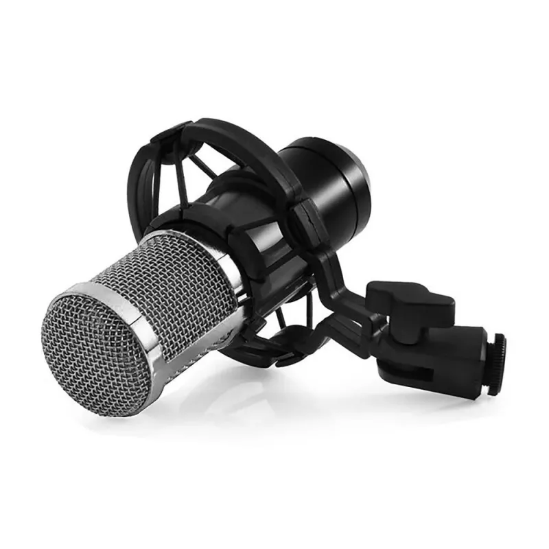PC mikrofon MEDIA-TECH MT397S — juhtmega, XLR-sisend, 20–20000 Hz, 150 Ω, -32 dB, 2,4 m kaabel, lauaalus, must