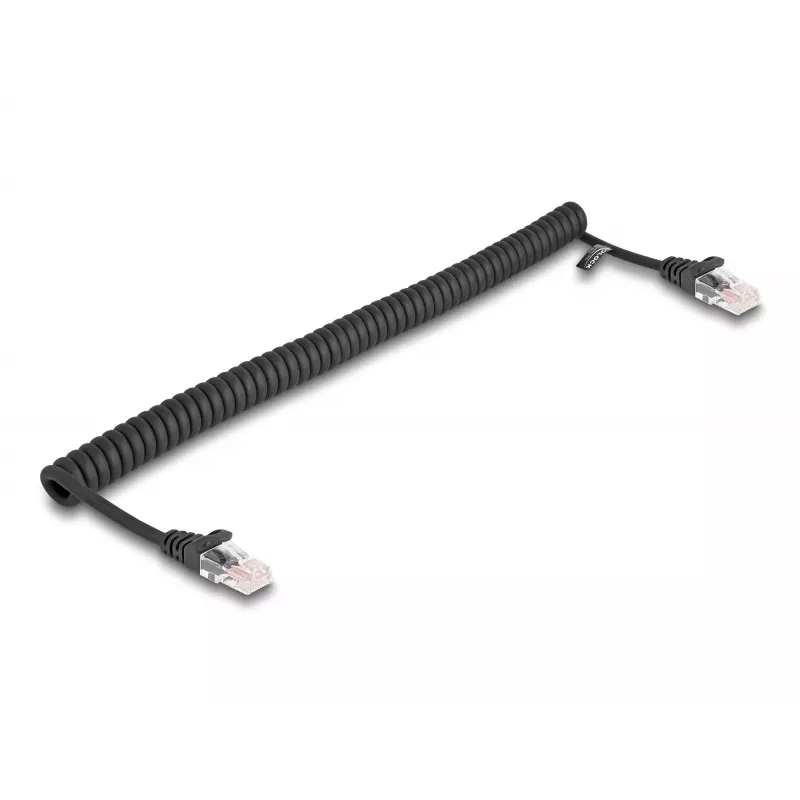 Võrgukaabel DeLOCK RJ45 keerdunud kaabel isane-isane Cat.5e 1m must