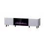 TV-kapp Cama Meble PAFOS EF elektrikaminaga 180×42×49 cm, valge matt