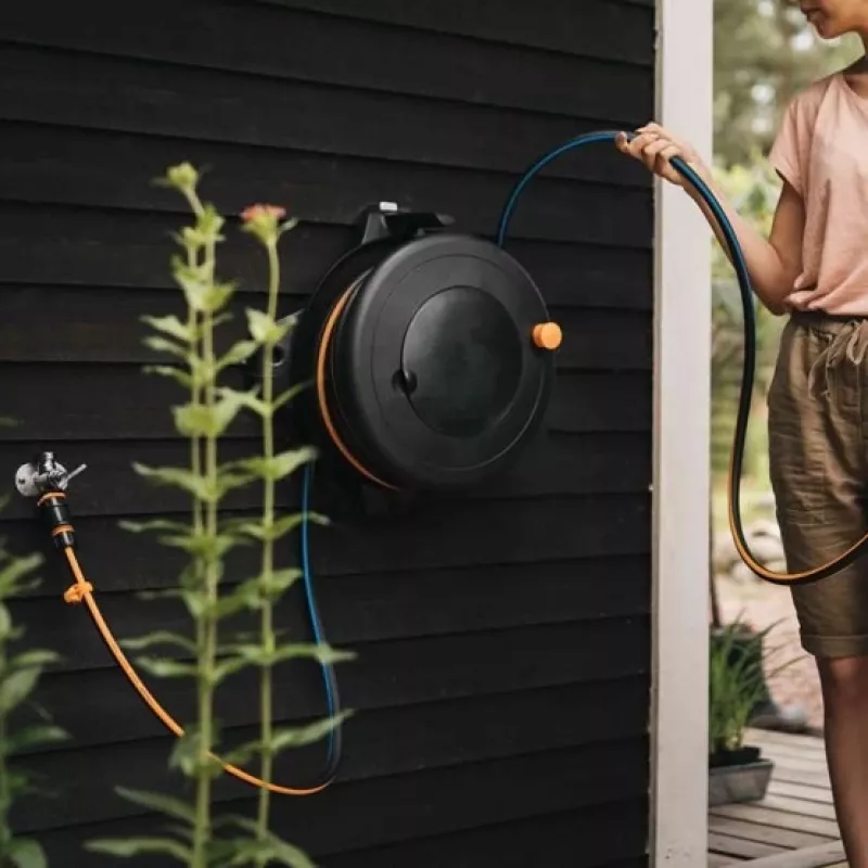 FISKARS HOSE REEL SOLID L 1/2 30m WATERWHEEL