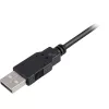 USB 2.0 kaabel, USB-A pistik > Mini-USB pistik (must, 0,5 meetrit, topeltvarjestusega)