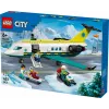 LEGO City päästelennuk 60465 – väike päästelennuki ehituskomplekt, 403 detaili, 4 minifiguuri, vanusele 6+