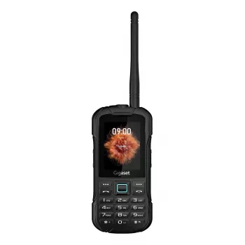 GIGASET GLX 8 ACTIVE must 6,1 cm 2,4-tolline ekraan Push-to-talk funktsioon 2500 mAh aku IP68 2 MP kaamera Dual-SIM Bluetooth