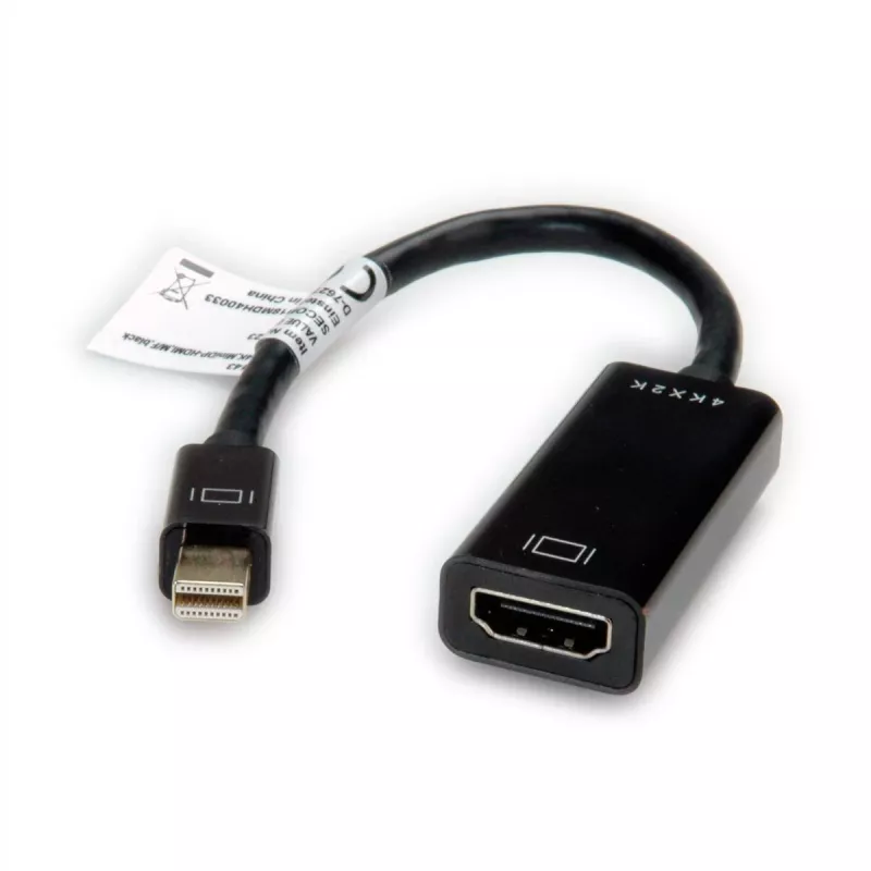 Value 12.99.3143 videokaabel-adapter Mini DisplayPort HDMI tüüp A (standardne) must (12.99.3143)