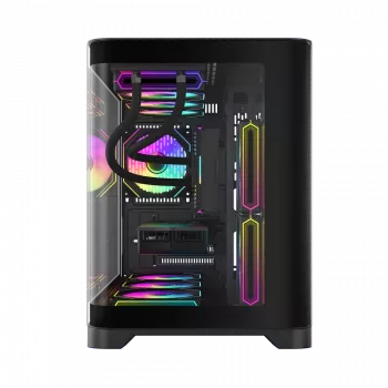 Gamemax korpus | HYPE-M BK | Must | Micro | Toiteplokk puudub