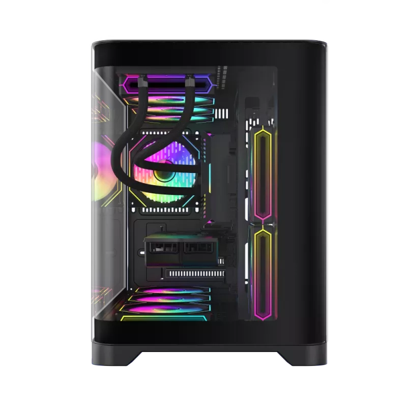 Gamemax korpus | HYPE-M BK | Must | Micro | Toiteplokk puudub