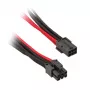 SilverStone 6-Pin-PCIe-st 6-Pin-PCIe-ni kaabel 250 mm - must/punane
