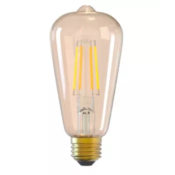 Smart bulb Tellur WiFi Filament E27 merevaigukollane valge soe dimmer 6W 806lm
