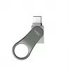 Silicon Power Mobile C80 USB-mälupulk 64 GB USB Type-A / USB Type-C 3.0 (3.1 Gen 1) titaanium