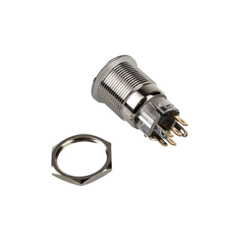 DimasTech vandaalikindel surunupp 19 mm Silverline Dot RGB PD210
