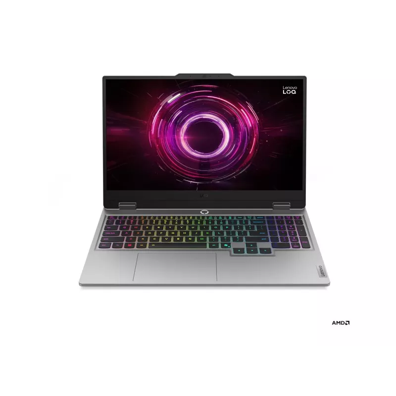 Sülearvuti Lenovo LOQ Ryzen 5, 15,6 tolli FHD IPS 144 Hz, 16 GB muutmälu, 512 GB SSD, NVIDIA RTX 5050 8 GB, Windows 11 Home (Luna Grey)