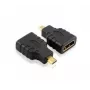 Techly IADAP-HDMI-MD kaabli soovahetaja Micro HDMI D Must