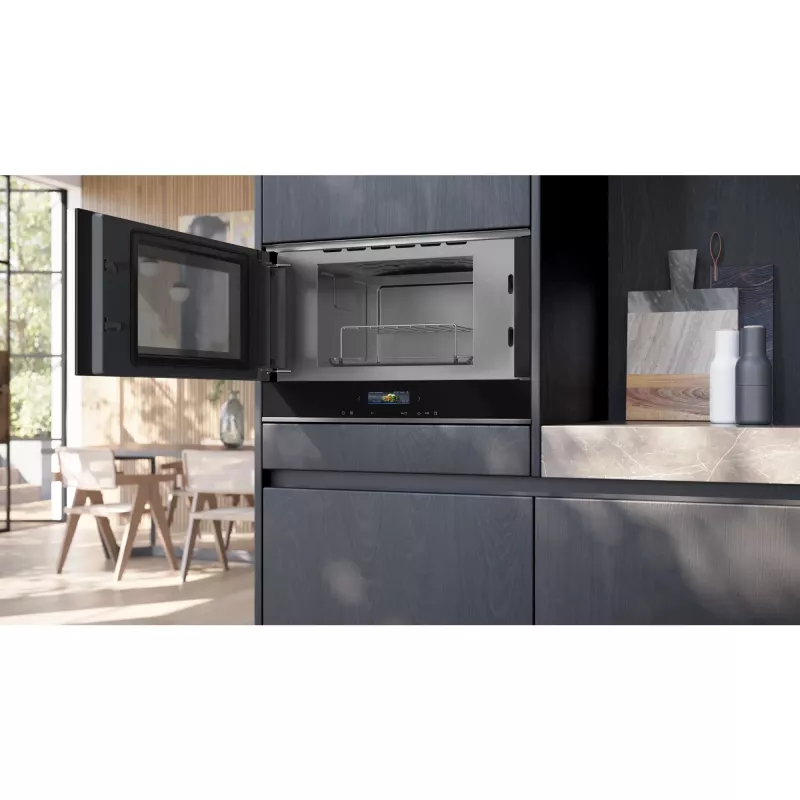 Siemens iQ700 BE732L1B1 mikrolaineahi Must Kombineeritud mikrolaineahi Sisseehitatav 21 L 900 W