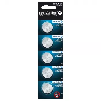 Liitiumpatarei mini everActive CR2025 - blister 5 tk.