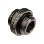 Adapter Alphacool G1/4 AG to G1/4 AG, metallist nurkühendus, must