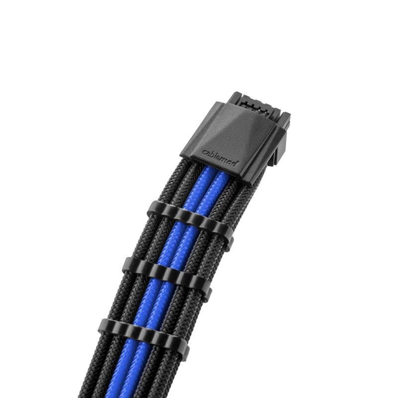 CableMod CableMod PRO ModMesh 12VHPWR kaablipikenduskomplekt must/sinine — 12VHPWR GPU toitepikendus