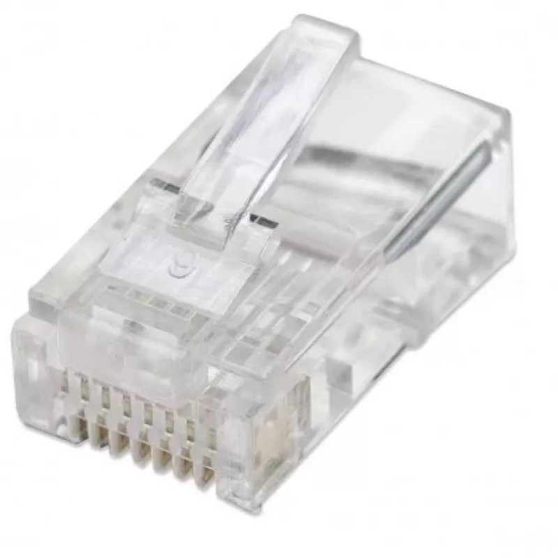 Intellinet 502375 juhtmepistik RJ-45 läbipaistev