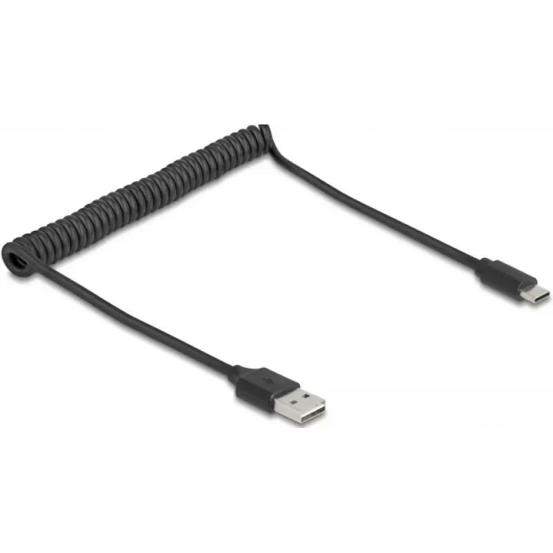 USB-kaabel DeLOCK 90133 USB 2.0 0,8 m must
