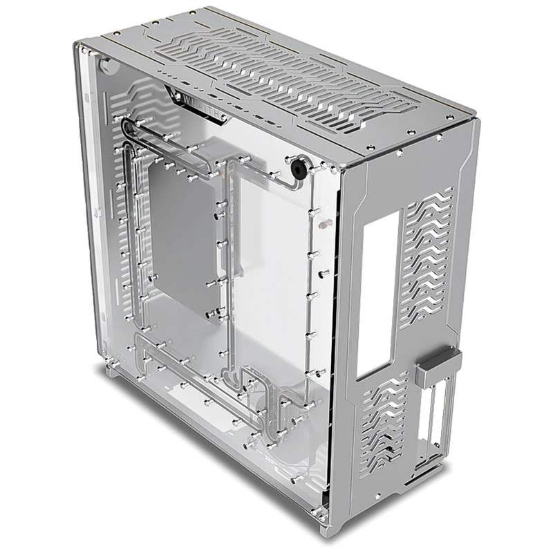 Singularity Computers Wraith ITX/DTX arvutikorpus, hõbedane