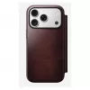 Mobiiltelefoni ümbris Nomad Modern Leather Folio Apple iPhone 17 Pro jaoks, 6,3 tolli (16 cm), nahk, burgundia