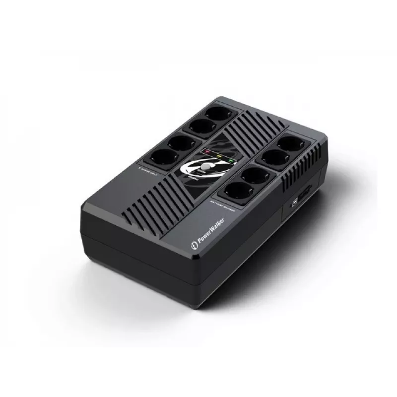 PowerWalker VI 800 MS FR katkematu toiteallikas (UPS) Line-Interactive 0,8 kVA 480 W 8 AC-pistikupesa