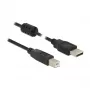DeLOCK 84896 USB-kaabel USB 2.0 1,5 m USB A USB B Must