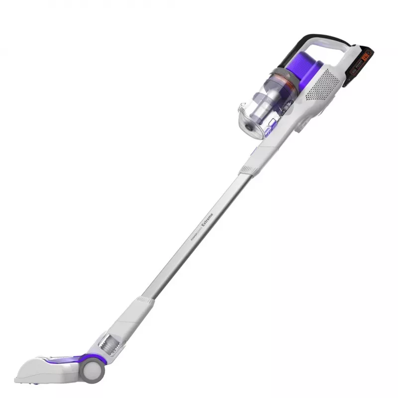 Must & Decker BHFEV1825CP püsttolmuimeja/elektriline luud 2-in-1 püsttolmuimeja Aku Kuiv Kotita Valge 2,5 Ah