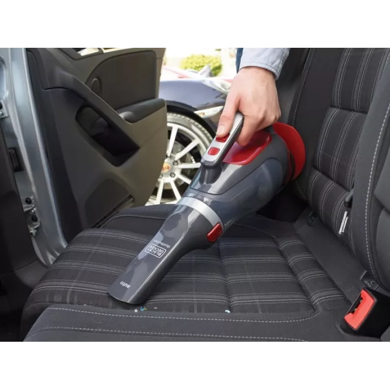 Black & Decker ADV1200 käeshoitav tolmuimeja, hall, punane, ilma kottita