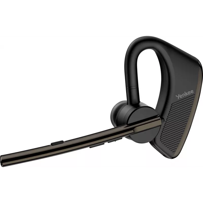 Juhtmega/Bluetooth käed-vabad komplekt YENKEE YHF F20BK — peakomplekt ja sisseehitatud mikrofon kõnedeks ja heli jaoks