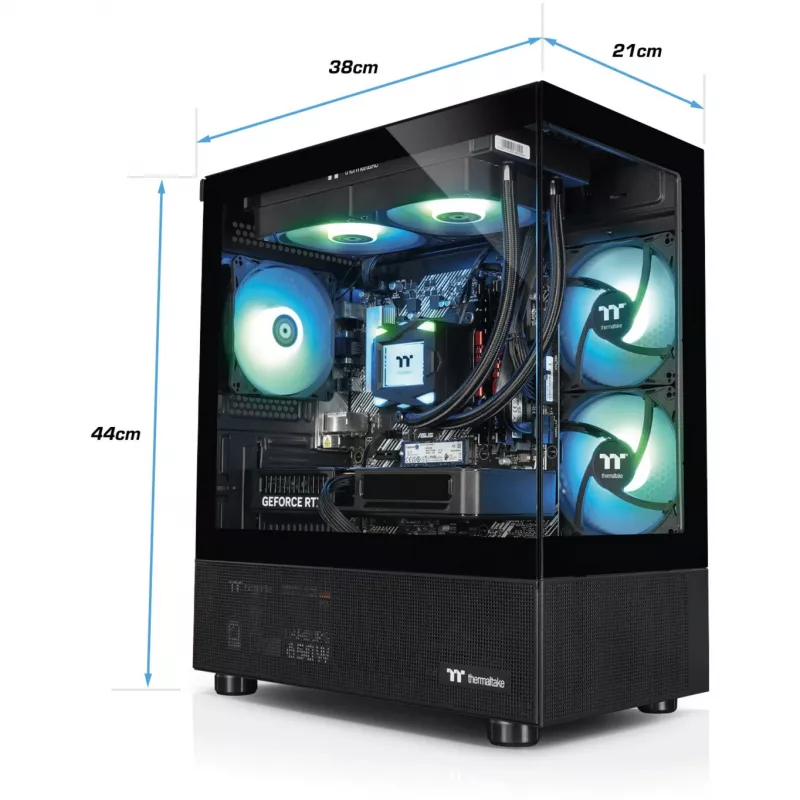 FTW V170A 5070 Elite Must, mänguarvuti must/läbipaistev, Windows 11 Home