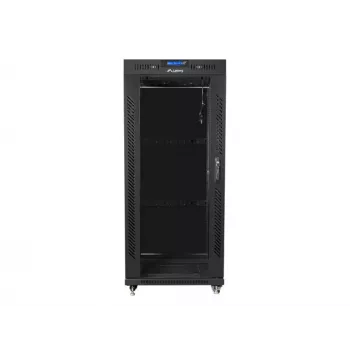 Eraldiseisev rack LANBERG FF01-6627-12BL 19 tolli 27U 600x600 mm klaasuksega, 800 kg kandevõime