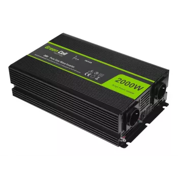 Pingemuundur roheline Cell INV20, alalisvool 24 V vahelduvvoolule 230 V, 4000 W, 50 Hz, 40 A sisend, siseruumidesse, must