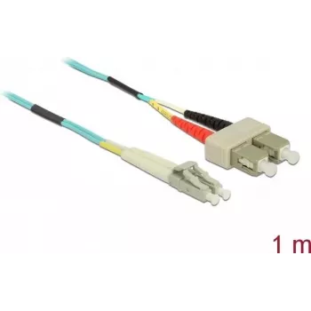 DeLOCK LC-SC optiline kiudkaabel, multi-mode OM3, 1 m