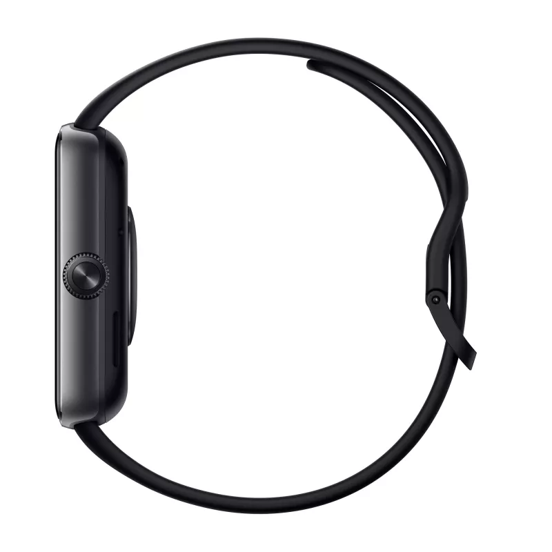 Nutikell Xiaomi Watch 5 ristkülikukujuline 2.07-tolline AMOLED-ekraan, must korpus, must TPU-rihm, 47.5 mm, 5 ATM