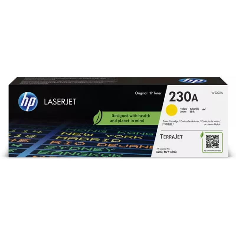 HP 230A W2302A toonerikassett, kollane, 2300 lehekülge