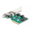 DeLOCK PCI Express x4 kaart 1 x USB USB-C 1 x USB Type-A 10 Gbps