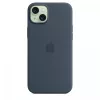 Apple iPhone 15 Plus silikoonümbris MagSafe'iga - Storm Blue
