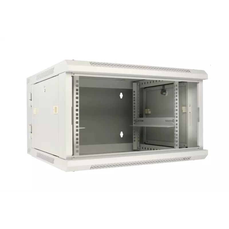 Extralink Rackmount cabinet 6U 600x600 AZH Gray wall mounted, swing type