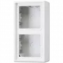 Pindpaigaldatav lüliti/pistikupesa kate JUNG LS 582 A WW — valge, Duroplast, 81×47×152 mm