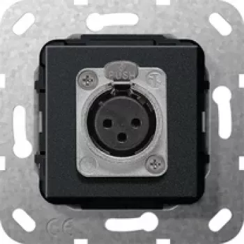 GIRA XLR-pistikupesa D-seeria sisuosa must matt 566710 (566710)