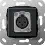 GIRA XLR-pistikupesa D-seeria sisuosa must matt 566710 (566710)