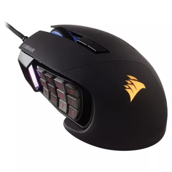 Corsair mängurihiir Scimitar RGB Elite optiline juhtmega 17 klahvi 18000 dpi must