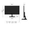 JAPANNEXT 4K UHD monitor 71,1 cm (28 inch) 3840x2160 pikslit, IPS-paneel, 5 ms, 60 Hz, AMD FreeSync, HDMI, DisplayPort (JN-I280UHD60F-P)