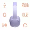 Kõrvaklapid MANTA HDP1001PU Rytmo Elegance lilla kõrvapealsed juhtmega, mudel HDP1001PU