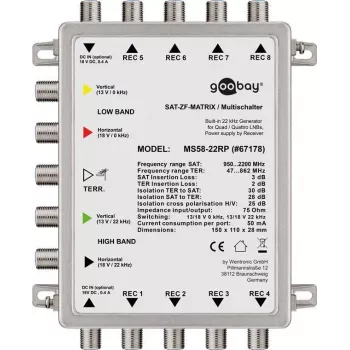 Wentronic 67178 võrguseade hõbedane