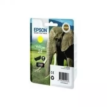 Epson Elephant üksikpakend kollane 24 Claria Photo HD tint, kollane, pigmentpõhine tint, 1 tk