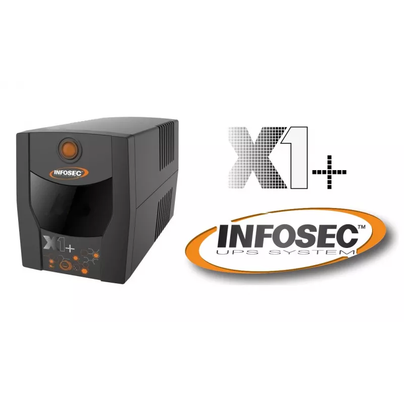 Infosec UPS X1+ 1000 varutoiteallikas 1000VA, 500W, 2× FR/Schuko